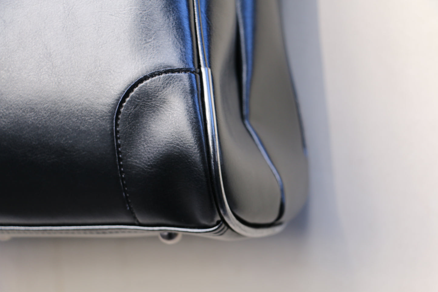 ◆【ヌメ革ロングハンドルセット】ダレスバッグ 横型Sサイズ Y4【LIGHT】ブラック