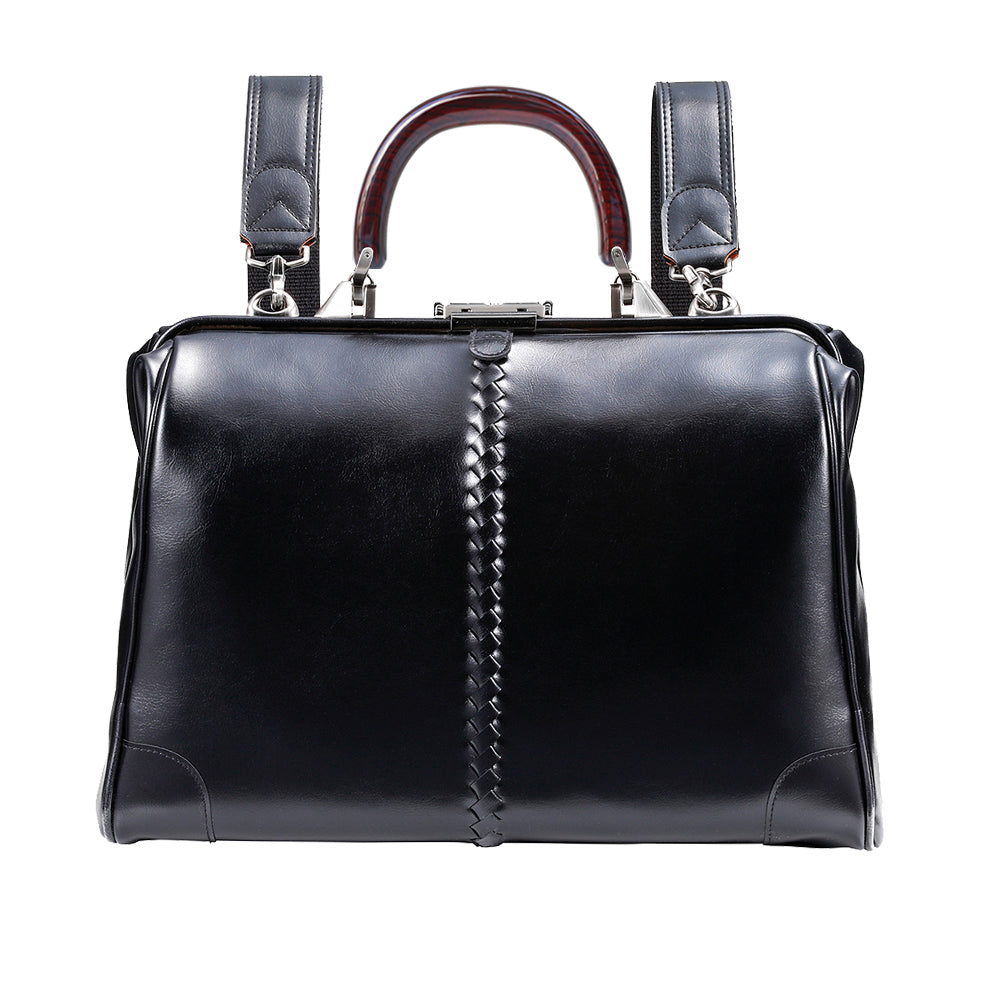 【漆塗りKIJIROロング木手ハンドル】ダレスバッグ 横型 Sサイズ Y4【LIGHT】