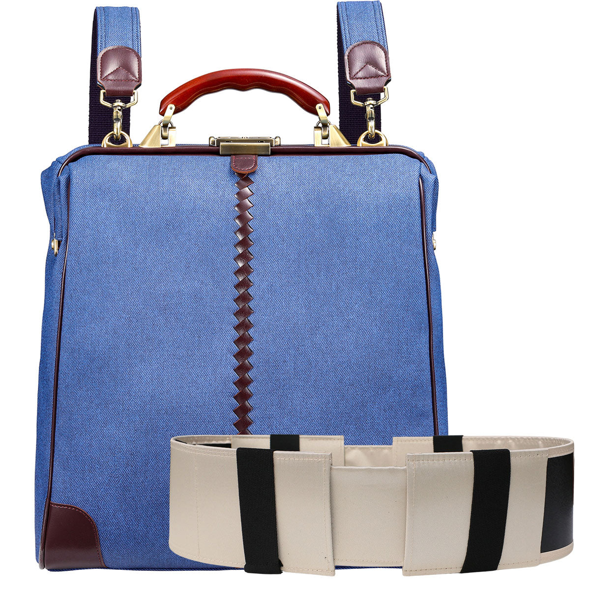 15個限定生産、2026春夏Limitedカラー「鳴門デニム」 縦型ダレスバッグL YK3