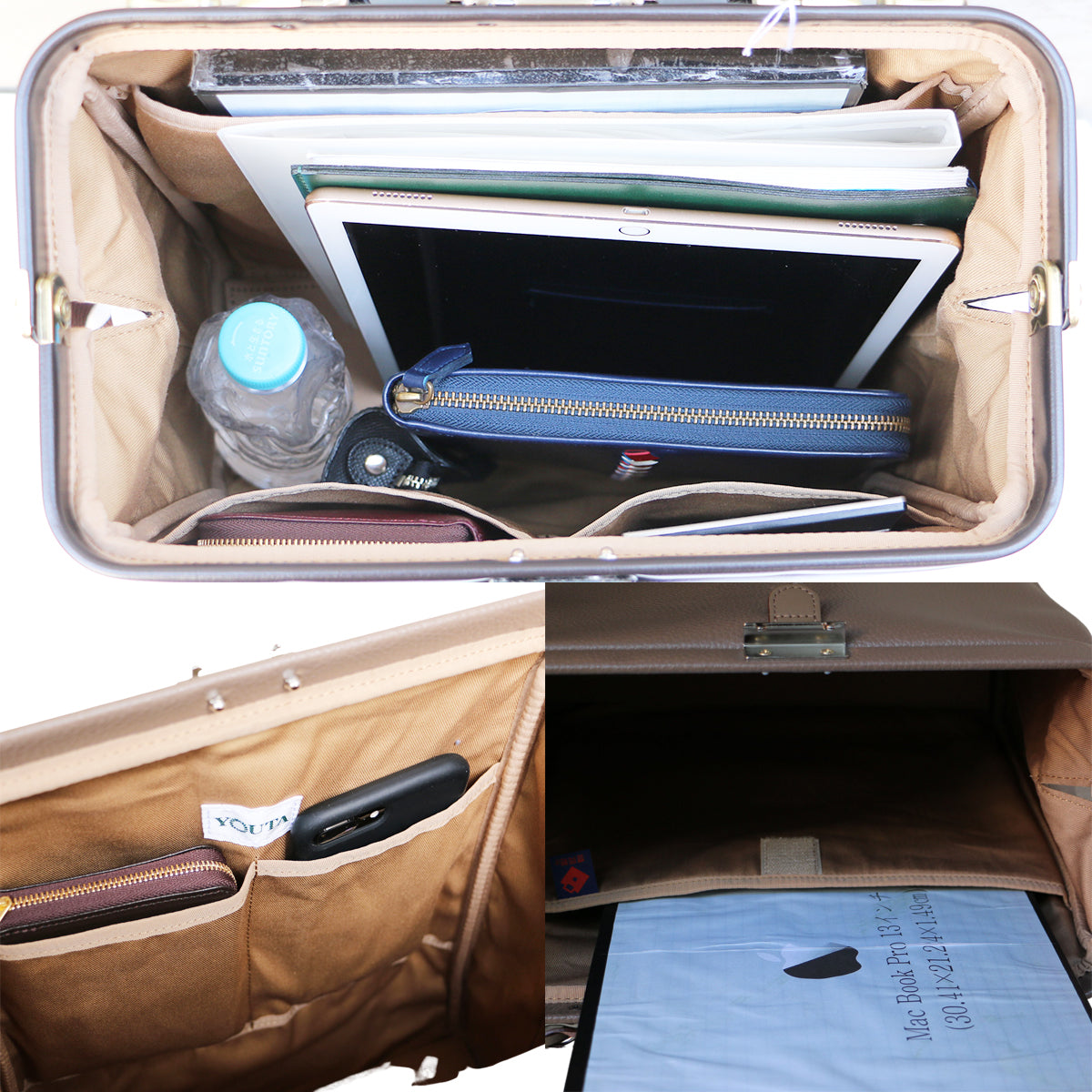 豊岡鞄認定 【ヌメ革ロングハンドルセット】 豊岡鞄 Mサイズ YK3ME【ELK】