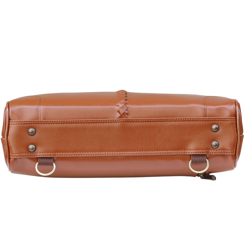 ◆ダレスバッグ Sサイズ 漆塗り木手SET Y4【LIGHT】キャメル