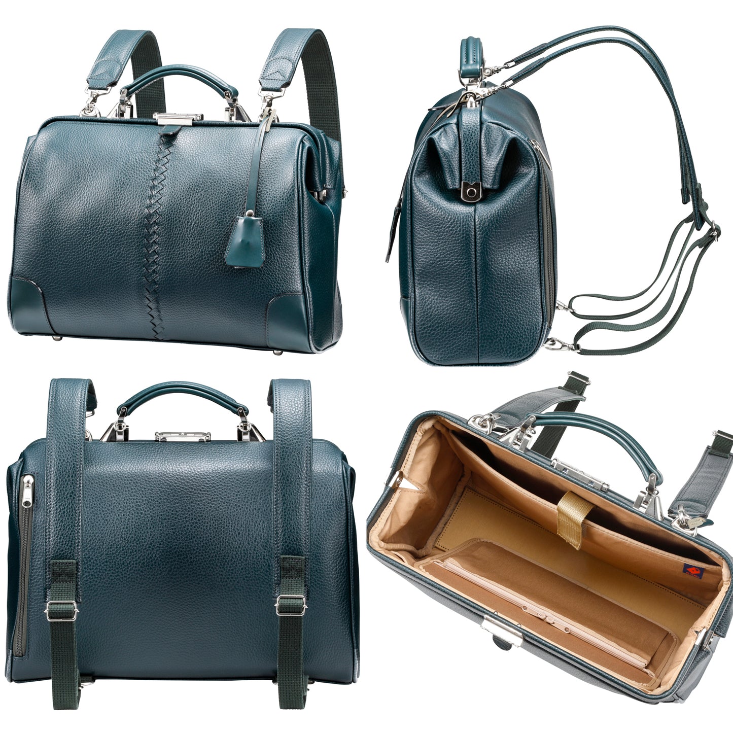 豊岡鞄認定【ヌメ革ロングハンドルセット】ダレスバッグ 豊岡鞄 本革付属 Sサイズ YK4E【ELK】