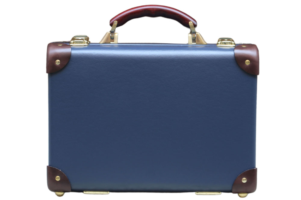 17,629円【GLOBE TROTTER】【美品】ネイビーアタッシュケース