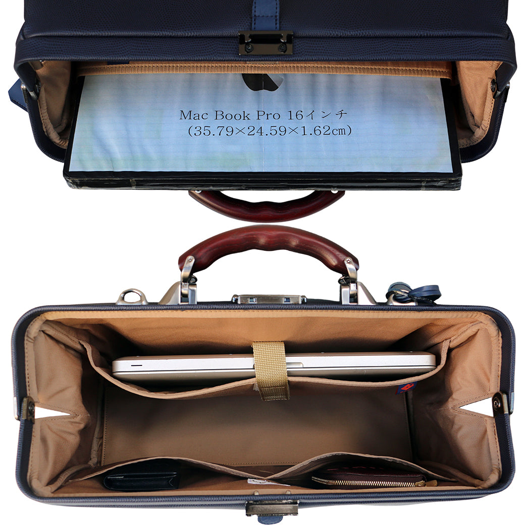 【べっ甲柄アセテートハンドルSET】 豊岡鞄認定 ダレスバッグ 豊岡鞄 本革付属 Lサイズ YK2【LIZARD】 (コピー) (コピー)