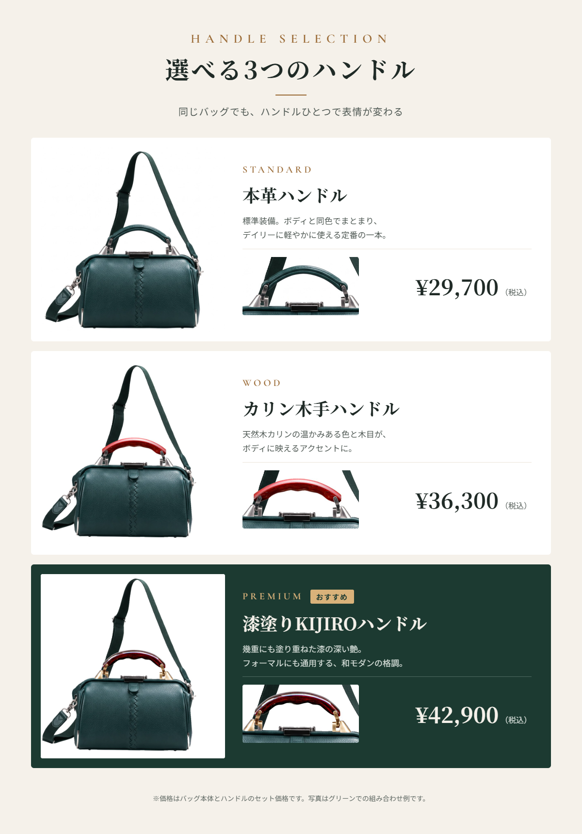【附贈預購特典】醫生包 橫式 XS尺寸 20週年限定斜紋軟呢 灰色YK31