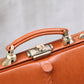 ◆【Karin Long Wooden Handle SET】Dulles Bag Horizontal M Size Y7【LIGHT】Camel