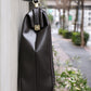 ◆Dulles Bag M size lacquered wooden handle SET Y3M [LIGHT] Chocolate
