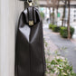 ◆Dulles bag, horizontal, M size, Y3M [LIGHT] [tanned leather long handle set] Chocolate