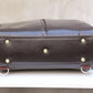 ◆Dulles Bag M size lacquered wooden handle SET Y3M [LIGHT] Chocolate