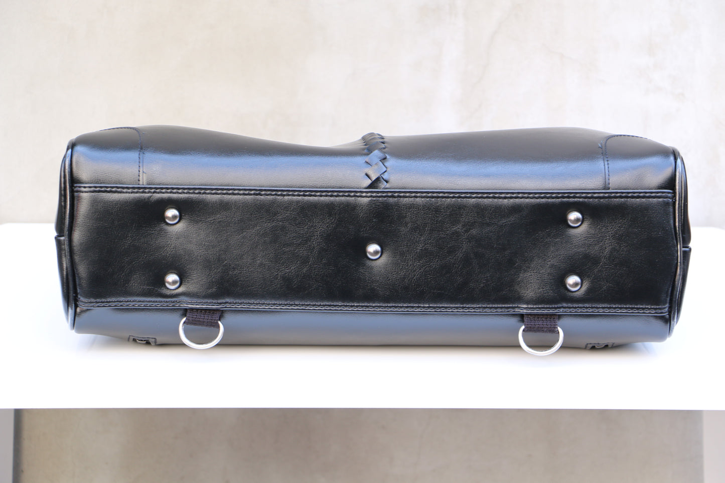 ◆【Nubuck leather long handle set】Dales bag horizontal type L size Y2【LIGHT】Black