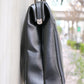 ◆Dulles Bag L size lacquered wooden handle SET Y3 [LIGHT] Black