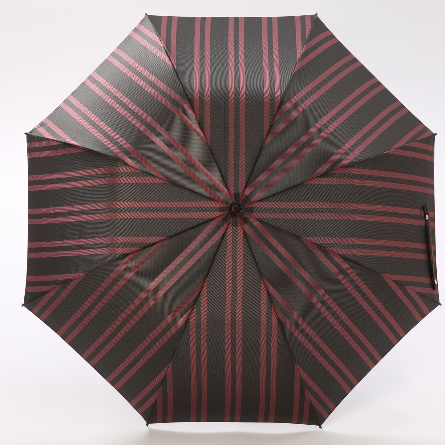 【当店限定品】Ramuda 漆塗り 折り畳み傘 レジメンタル 漆小曲 耐風骨 折りたたみ傘 軽量 55cm ラムダ 甲州織  NM216305-SAX