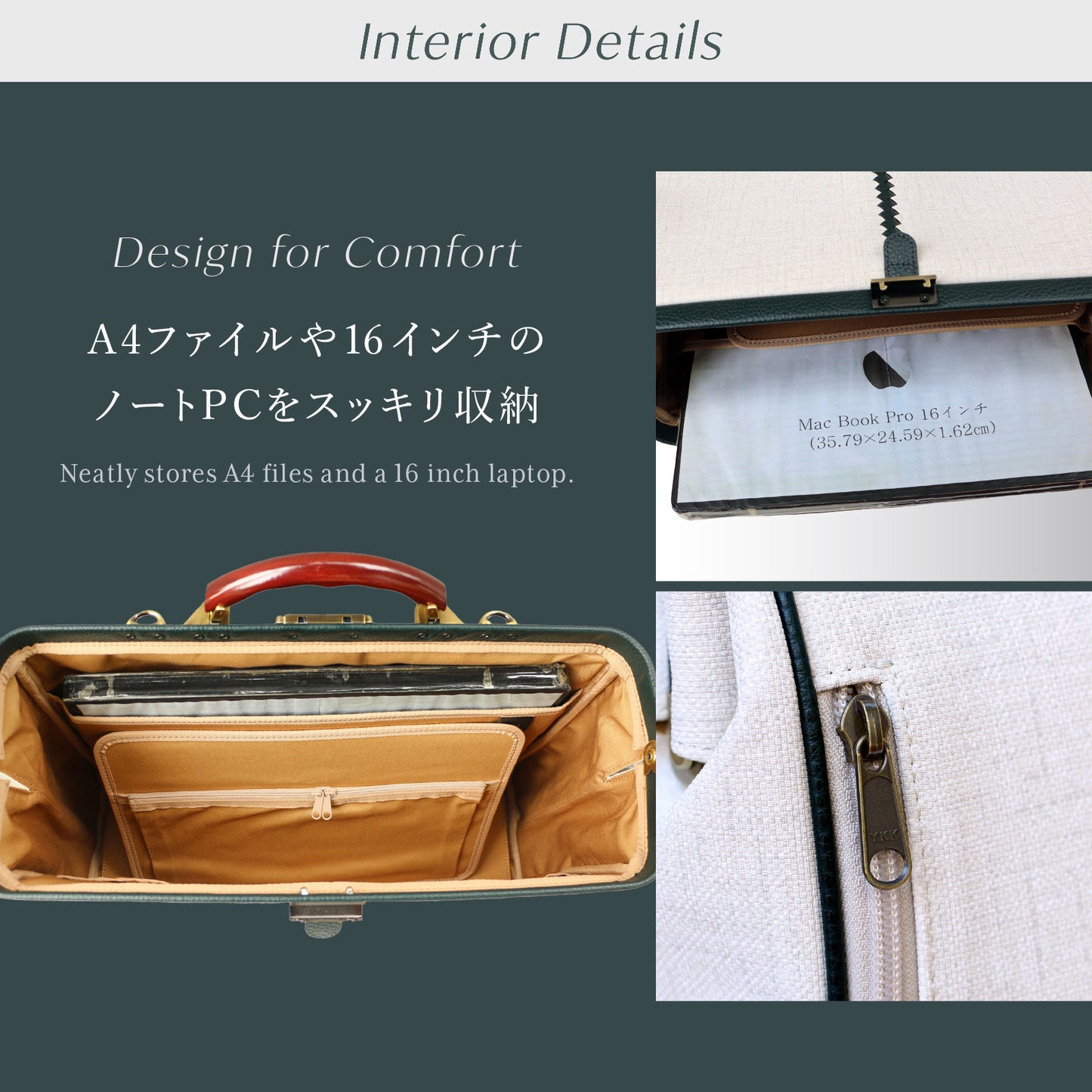 【15個限定カラーオクタビア】横型ダレスバッグ L　YK-0002-OCT