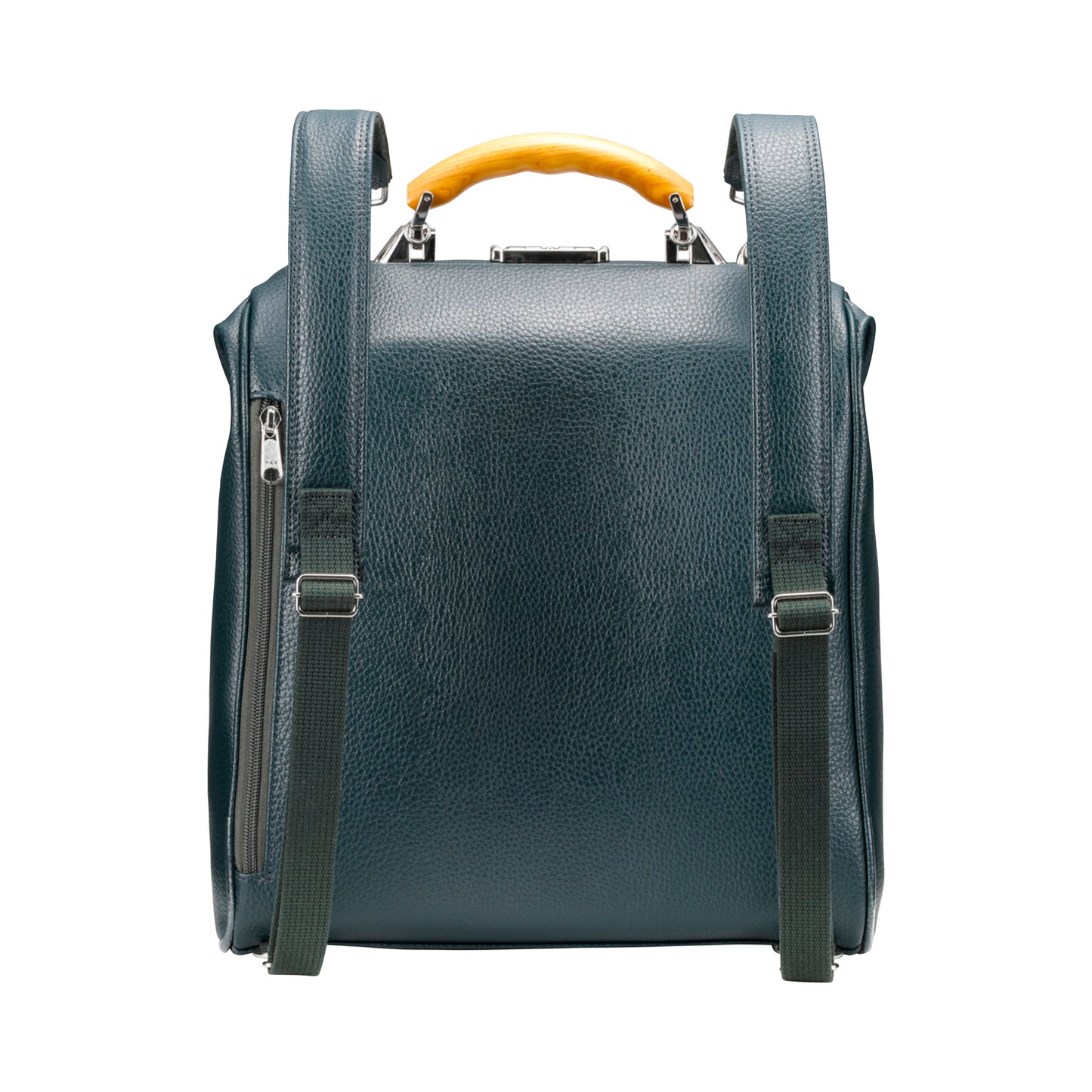 ◆Toyooka Bags Certified [Long Lacquer-painted Wooden Handle SET] Dulles Bag Toyooka Bags M Size YK3ME [ELK] Dark Green