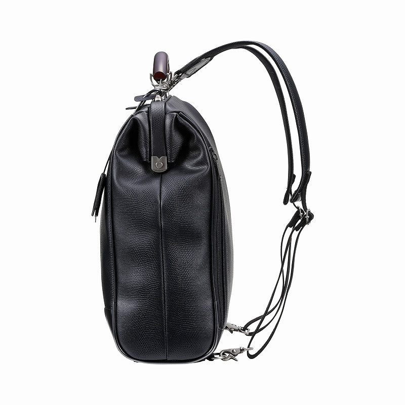◆Toyooka Bags Certified [Ryukyu Matsuki Hand SET] Dulles Bag Toyooka Bags M Size YK3M [LIZARD] Black