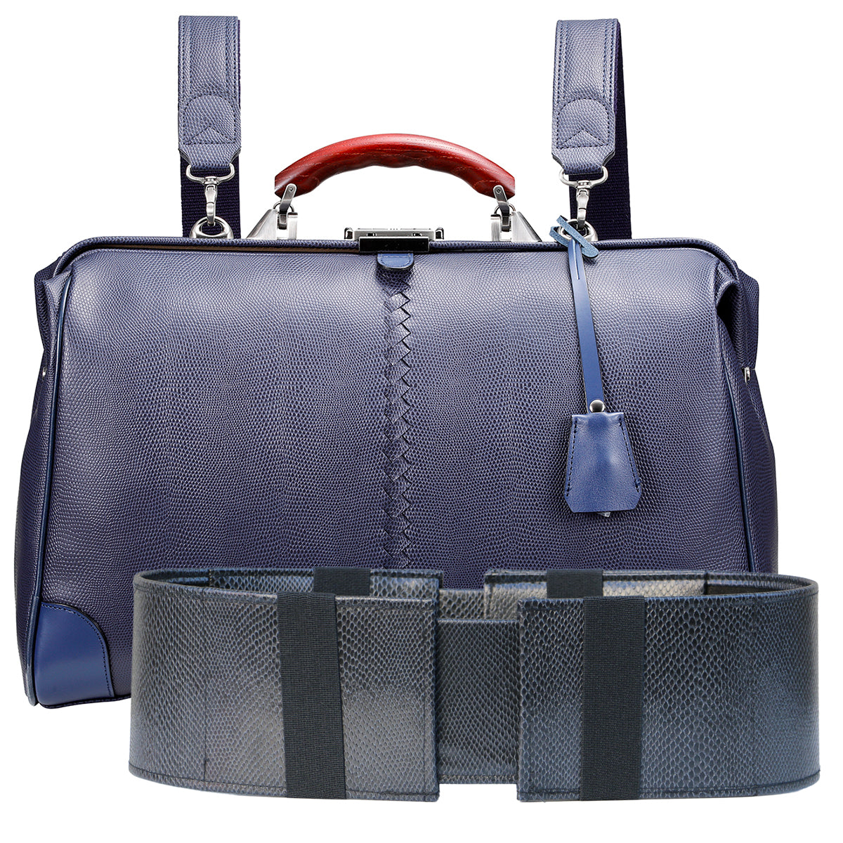 豊岡鞄認定 ダレスバッグ 豊岡鞄 本革付属 Lサイズ YK2【LIZARD】