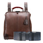 ◆Toyooka Bags Certified Dulles Bag with Genuine Leather, Large Size, Lizard, Bag Bones Set, YK3 [LIZARD] Chocolate