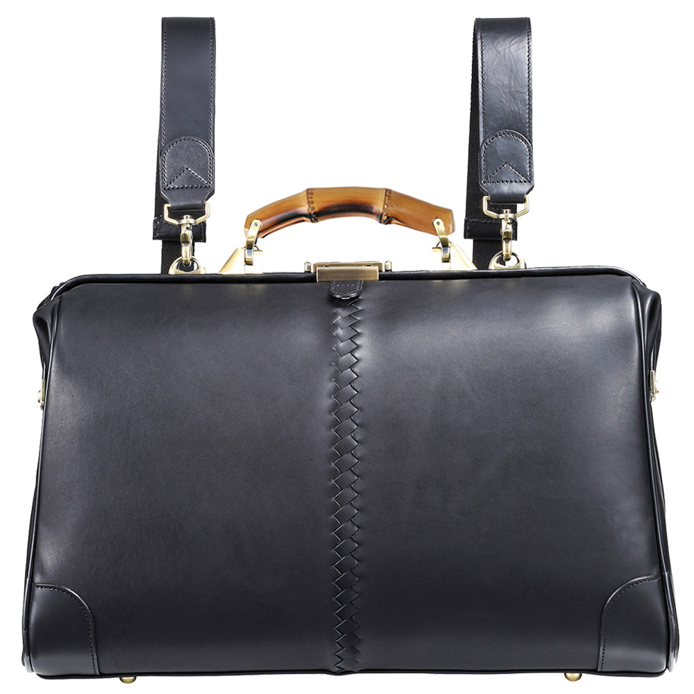 【バンブーハンドルSET】ダレスバッグ 本革 Lサイズ  Y2P【HORSE】