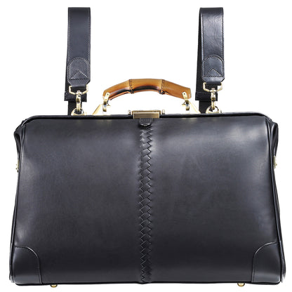 【バンブーハンドルSET】ダレスバッグ 本革 Lサイズ  Y2P【HORSE】