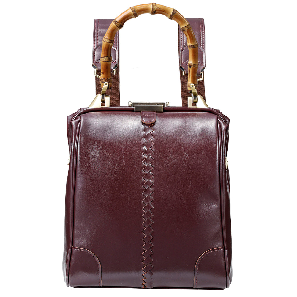 【ロングバンブーハンドルSET】 ミニダレスバッグ縦型 XSサイズ Y60