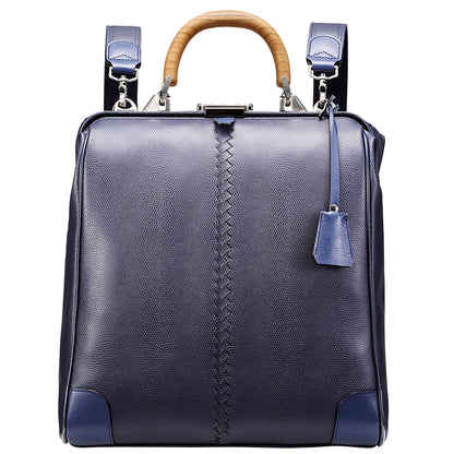 豊岡鞄認定【木手ロングナチュラル】ダレスバッグ 豊岡鞄 本革付属 Lサイズ YK3【LIZARD】