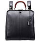 ◆Toyooka Bags Certified Dulles Bag Toyooka Bags M Size Wooden Handle Karin Long Handle SET YK3M [LIZARD] Black