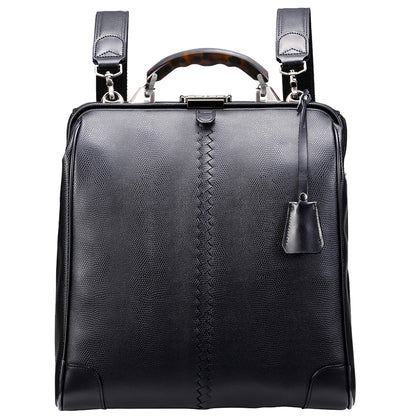 【べっ甲柄アセテートハンドルSET】豊岡鞄認定  ダレスバッグ 豊岡鞄 Mサイズ YK3M【LIZARD】