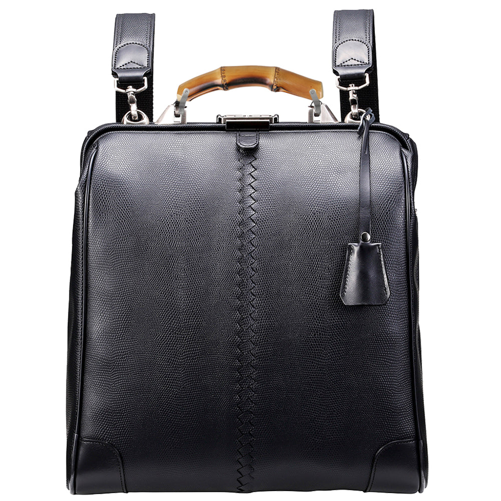 【バンブーハンドルSET】豊岡鞄認定  ダレスバッグ 豊岡鞄 Mサイズ YK3M【LIZARD】