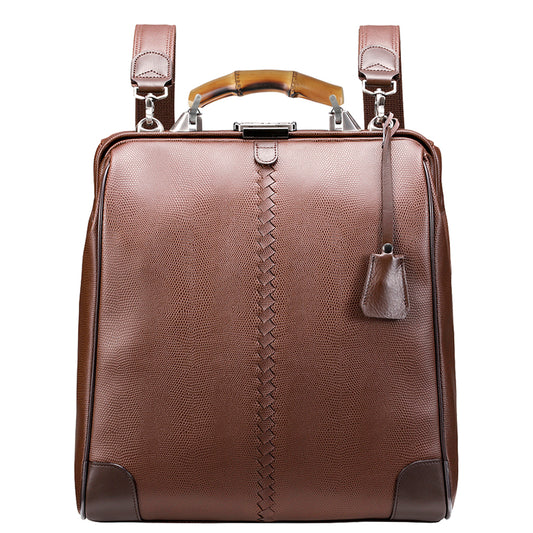 【バンブーハンドルSET】豊岡鞄認定  ダレスバッグ 豊岡鞄 Mサイズ YK3M【LIZARD】