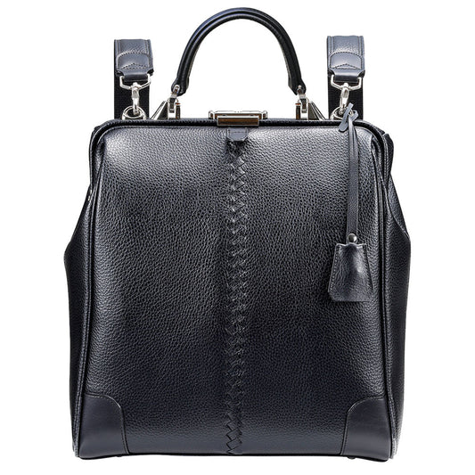 ◆Toyooka Bags Certified [Long Handle SET] Dulles Bag Toyooka Bags M Size Genuine Leather YK3ME [ELK] Black