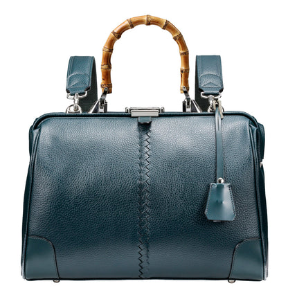 【ロングバンブーハンドルSET】豊岡鞄認定　ダレスバッグ 豊岡鞄 本革付属 Sサイズ YK4E【ELK】