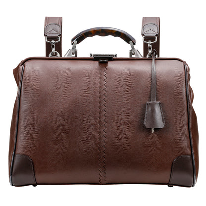 【べっ甲柄アセテートハンドルSET】豊岡鞄認定 ダレスバッグ　豊岡鞄 本革付属 Mサイズ YK7【LIZARD】