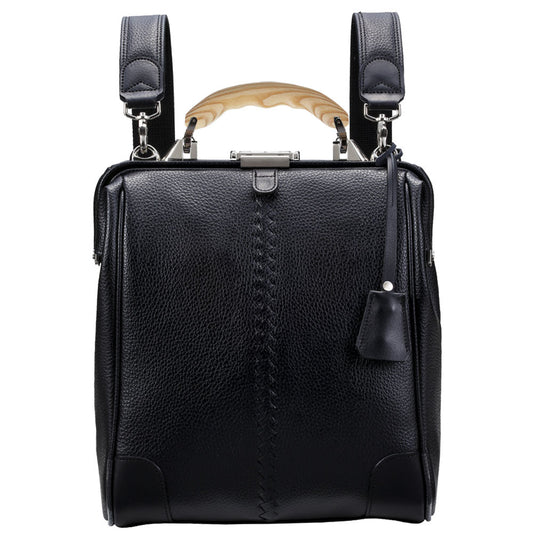 ◆Toyooka Bags Certified [Ryukyu Matsuki Hand SET] Dulles Bag Toyooka Bags S Size YK9 [ELK] Black
