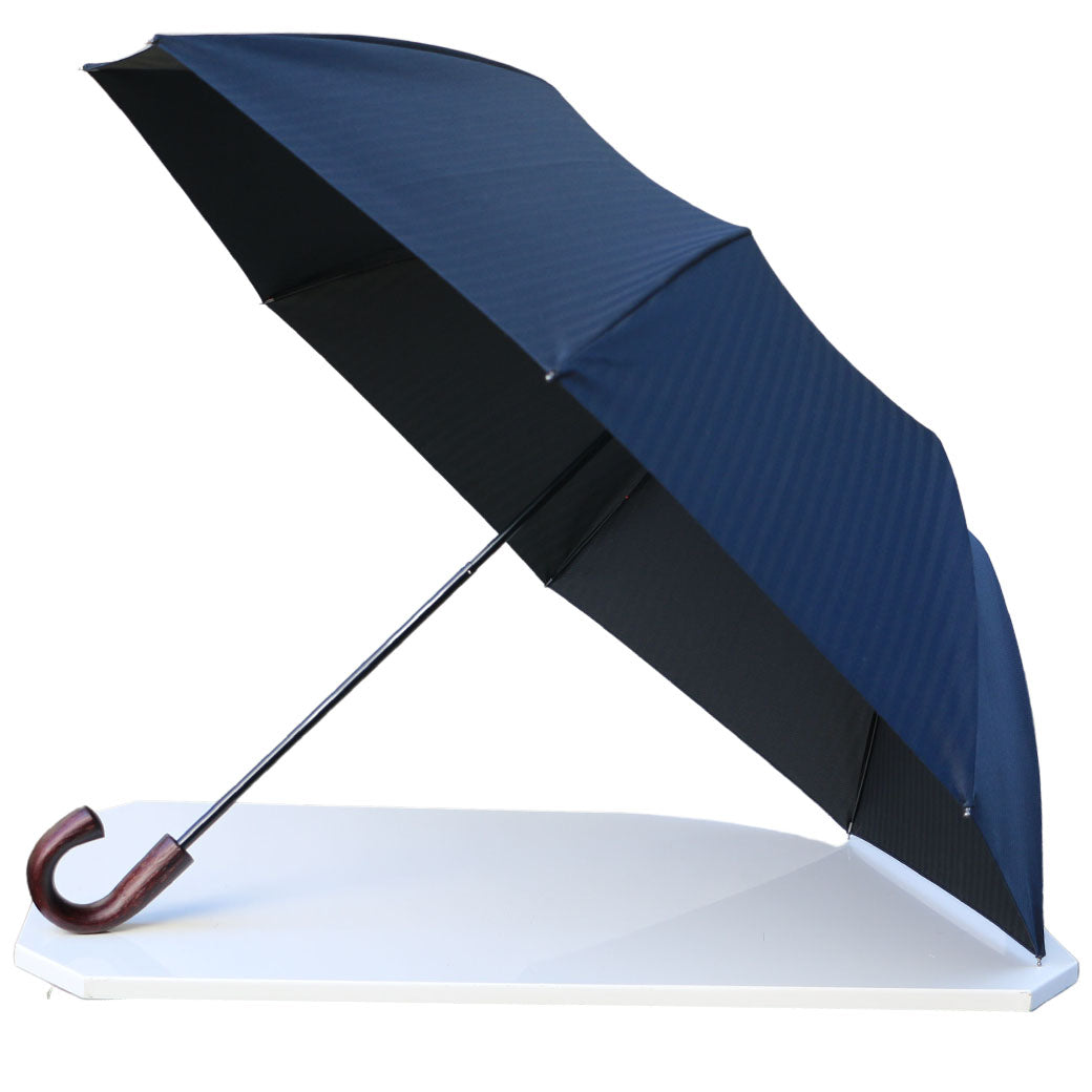 Ramuda 折疊雨傘 男士雨傘 限量10把 輕便 日本製造 蘭姆達、甲州原木、天然木材、金合歡、紫藤、YOUTA Y-1107 複製品