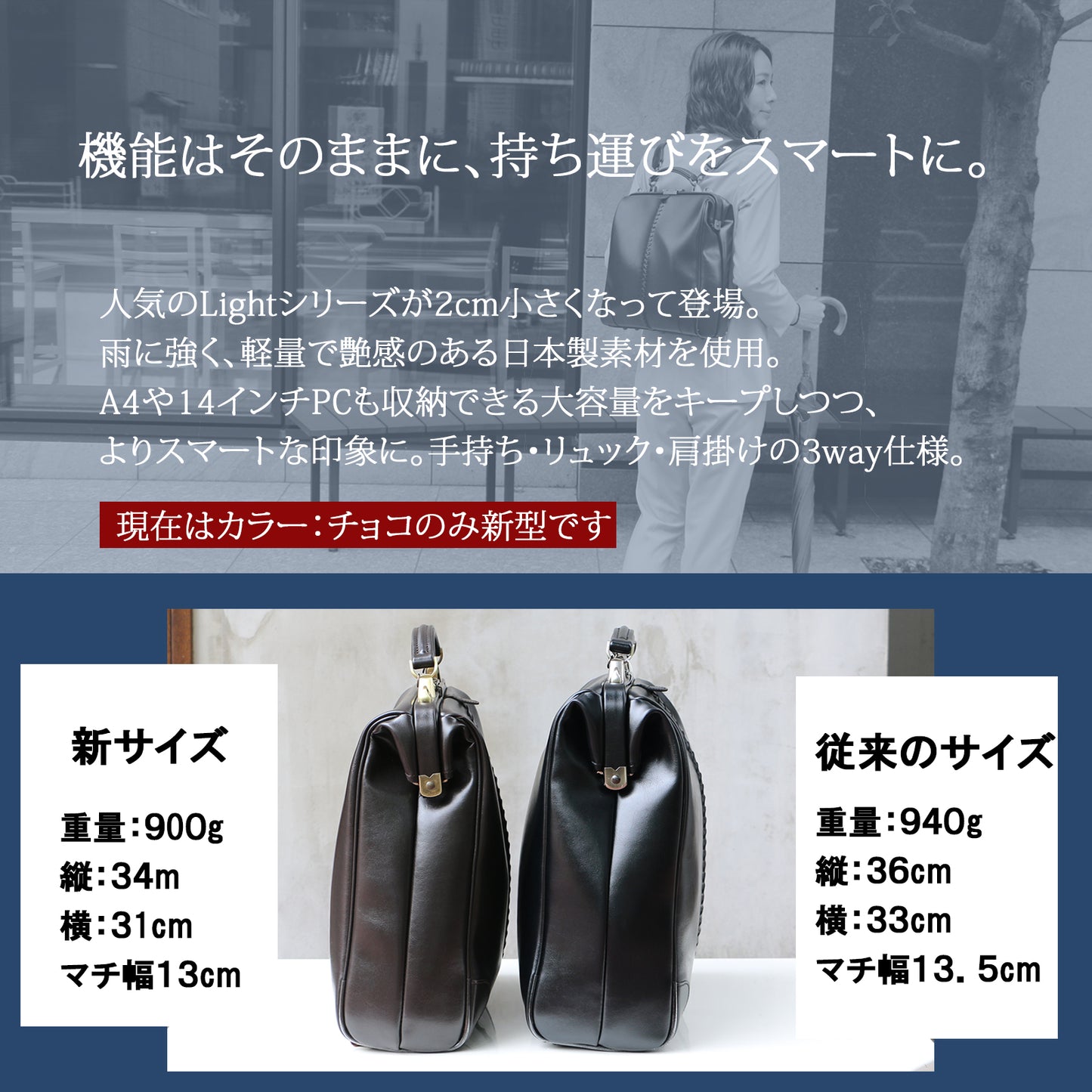 ダレスバッグ 縦型 Mサイズ Y3M  Light【YOUTA公式店】