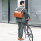 ◆ダレスバッグ 横型 Sサイズ　琉球松木手セット Y4【LIGHT】キャメル