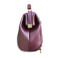 ◆Dulles Bag XS Size Lacquered Wooden Handle SET Y59 [LIGHT] Burgundy