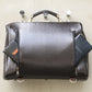 ◆【Karin Long Wooden Handle SET】Dulles Bag Horizontal M Size Y7【LIGHT】Chocolate