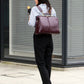 ◆【Lacquer-painted KIJIRO Long SET】Dulles bag, horizontal, M size, Y7【LIGHT】Burgundy