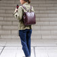 ◆【Nubuck leather long handle set】Dales bag vertical S size Y9【LIGHT】Camel