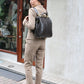 ◆【Nubuck leather long handle set】Dulles bag vertical S size Y9【LIGHT】Chocolate