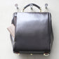 ◆【Nubuck leather long handle set】Dulles bag vertical S size Y9【LIGHT】Chocolate