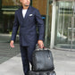◆Toyooka Bags Certified [Genuine Leather Handle SET] Dulles Bag Toyooka Bags L Size YK3 [LIZARD] Black