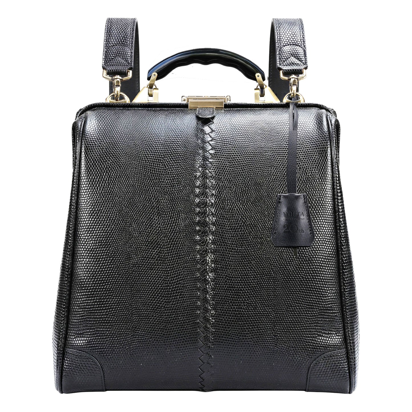 【先行予約特典付き】ダレスバッグ 縦型 Lサイズ  20周年記念限定　漆黒リザード　限定１５個　 YK3