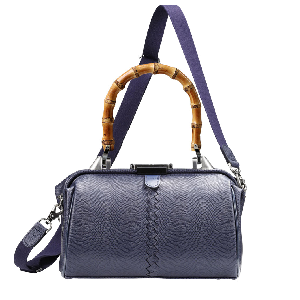 【ロングバンブーハンドルSET】豊岡鞄認定  ミニダレスショルダー 豊岡鞄 本革付属 XSサイズ yk31【Lizard】