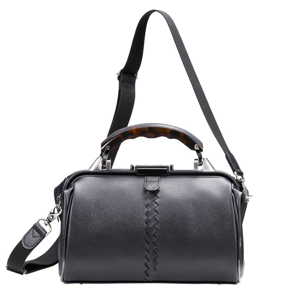 【べっ甲柄アセテートハンドルSET】豊岡鞄認定  ミニダレスショルダー 豊岡鞄 本革付属 XSサイズ yk31【Lizard】