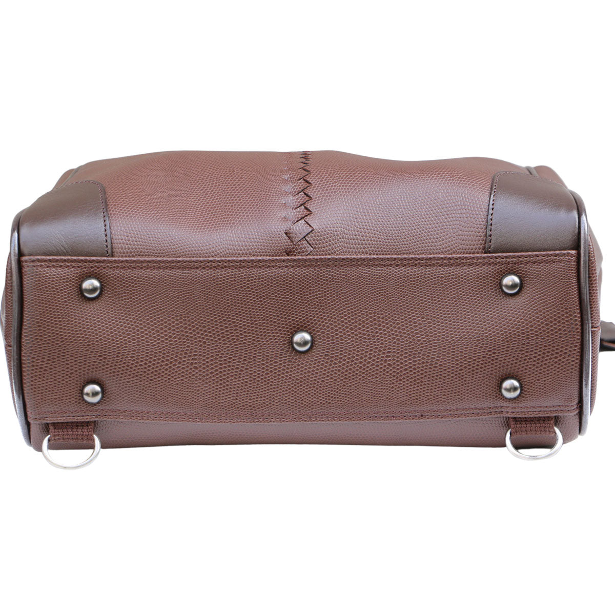 Lizard genuine leather handle M Toyooka bag, duffel bag, backpack