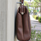 ◆Toyooka Bags Certified [Lacquer Painted Wooden Handle SET] Dulles Bag Toyooka Bags M Size YK3M [LIZARD] Chocolate