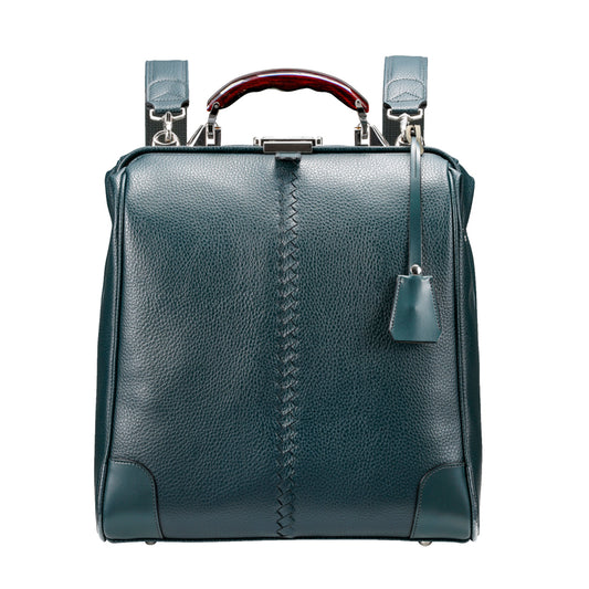 ◆Toyooka Bags Certified [Lacquer-painted Wooden Handle SET] Dulles Bag Toyooka Bags M Size YK3ME [ELK] Dark Green