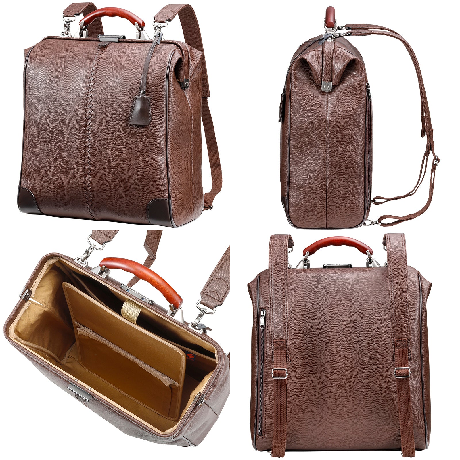 YOUTA ダレスバッグ 豊岡鞄 ブラウン 美品 YOUTA ダレスバッグ 豊岡鞄 ブラウン 美品 本革ロングXS 豊岡鞄